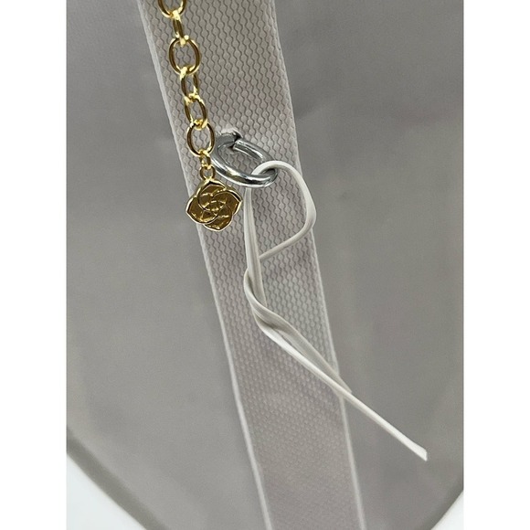 Kendra Scott Jaimee Gold Plated Over Brass Double Strand Chain Y Necklace - Picture 9 of 10